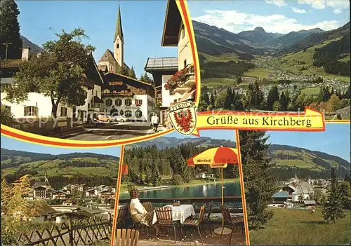 Kirchberg Tirol Dorfpartien Kirche See Kat. Kirchberg in Tirol