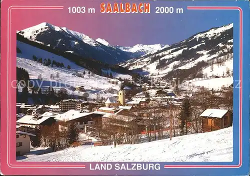 Saalbach Hinterglemm Ortsansicht Kat. Saalbach Hinterglemm