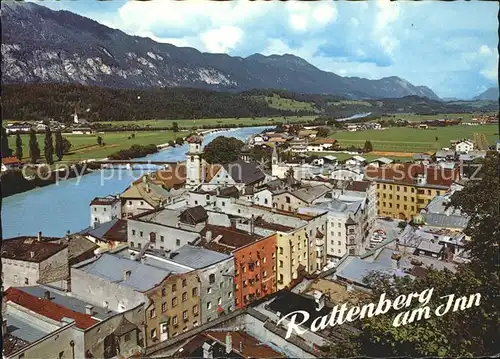 Rattenberg Inn Panorama vom Schlossberg Kat. Aschau a.Inn