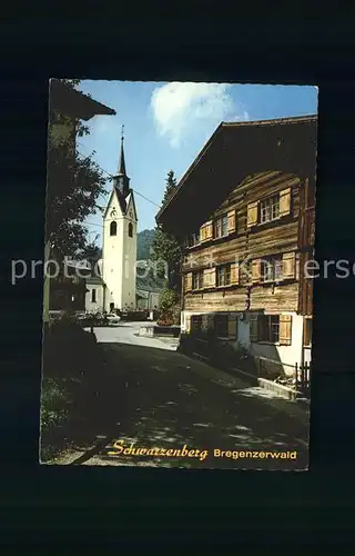 Schwarzenberg Vorarlberg Dorfpartie Kirche Kat. Schwarzenberg