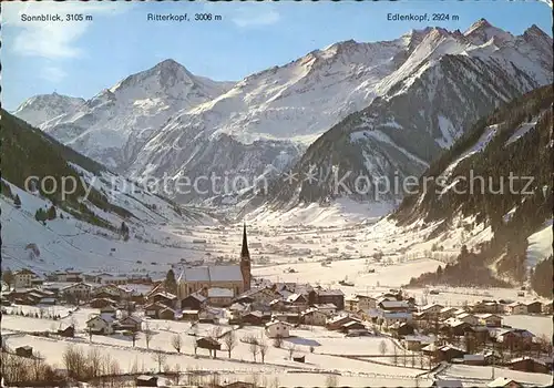 Rauris mit Sonnblick Ritterkopf Edlenkopf Kat. Rauris