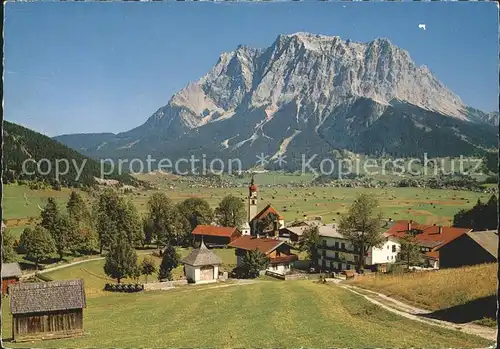 Lermoos Tirol mit Zugspitze Kat. Lermoos