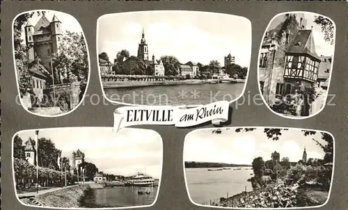 Eltville Rhein Ortsansichten Kat. Eltville am Rhein