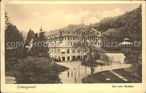 Schlangenbad Taunus Neues Kurhaus Kat. Schlangenbad