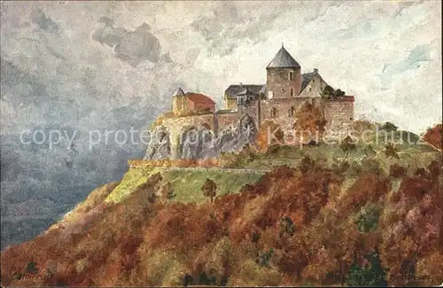 Schloss Waldeck Kuenstlerkarte  Kat. Waldeck
