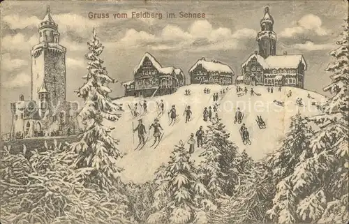 Feldberg Taunus Skifahren Aussichtsturm Gasthaeuser  Kat. Schmitten