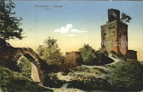 Falkenstein Taunus Ruine Kat. Koenigstein im Taunus