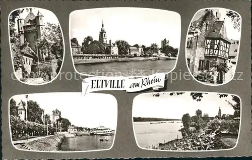 Eltville Rhein Ortsansichten Kat. Eltville am Rhein