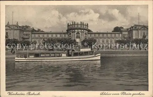Biebrich Wiesbaden Schloss Motorschiff  / Wiesbaden /Wiesbaden Stadtkreis