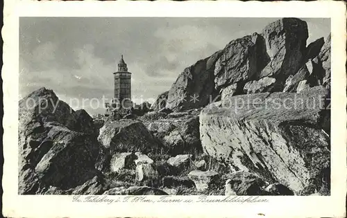 Grosser Feldberg Taunus Aussichtsturm Brunhildisfelsen Kat. Schmitten