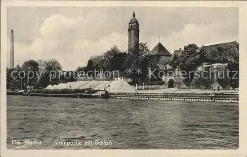 Hoechst Main Mainpartie Schloss Kat. Frankfurt am Main