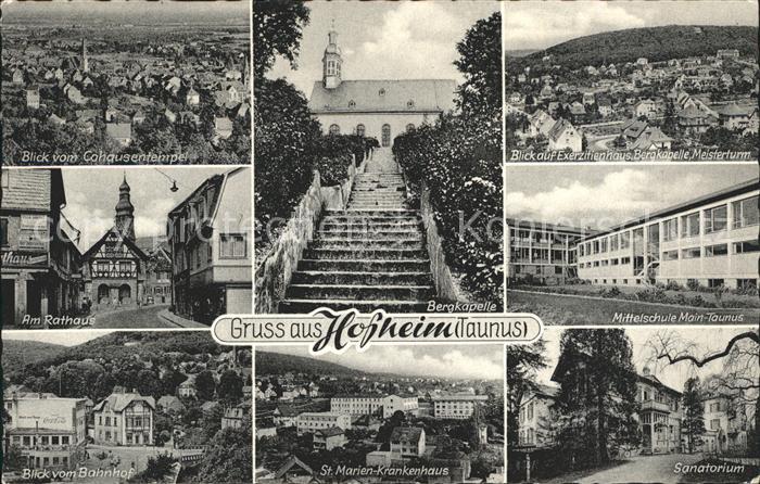 Hofheim Taunus Mittelschule Main Taunus Sanatorium St. Marien