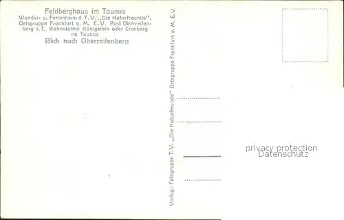 Oberreifenberg  Kat. Schmitten
