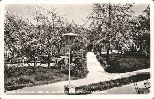 Schneidhain Taunus Gaststaette Paul Rothenbaecher Garten Kat. Koenigstein im Taunus