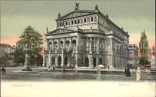 Frankfurt Main Opernhaus Kat. Frankfurt am Main