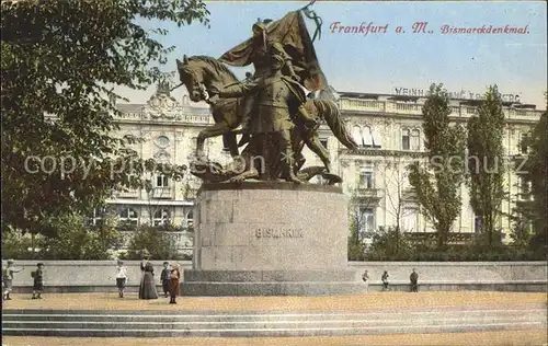 Frankfurt Main Bismarckdenkmal Kat. Frankfurt am Main