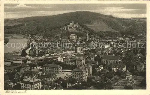 Wertheim Main vom Wartberg gesehen Kat. Wertheim