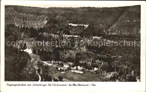 Abtsteinach Kirchenruine Fliegeraufnahme Kat. Abtsteinach