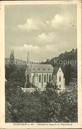 Geisenheim Wallfahrtes  Kapelle Kat. Geisenheim