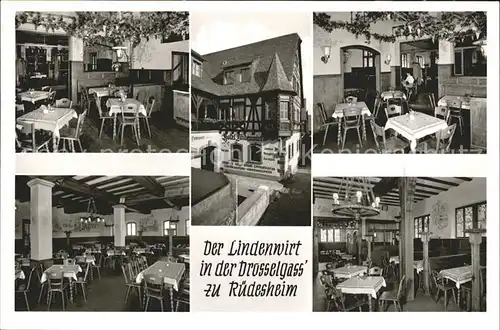 Ruedesheim Rhein Weinhaus Der Lindenwirt Kat. Ruedesheim am Rhein