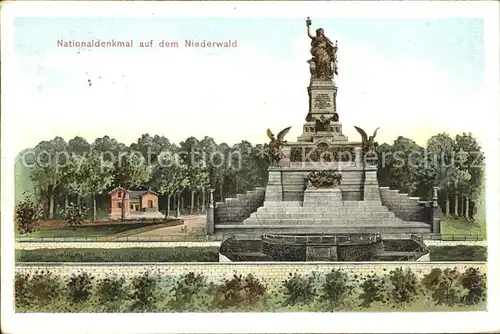 Ruedesheim Rhein Nationaldenkmal Niederwald Kat. Ruedesheim am Rhein