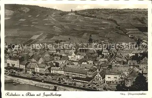 Ruedesheim Rhein Fliegeraufnahme der Jugendherberge Kat. Ruedesheim am Rhein