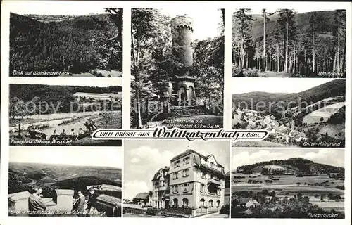 Waldkatzenbach Katzenbuckel Unter Hoellengrund Aussichtsturm  Kat. Waldbrunn