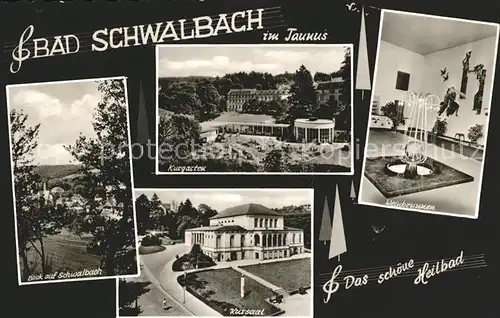 Bad Schwalbach Weinbrunnen Kurgarten Kursaal Kat. Bad Schwalbach