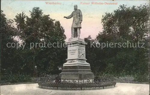 Wiesbaden Kaiser Wilhelm  Denkmal Kat. Wiesbaden