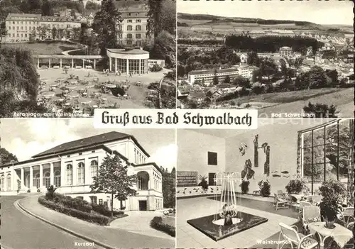 Bad Schwalbach Kursaal Weinbrunnen Kuranlage Kat. Bad Schwalbach