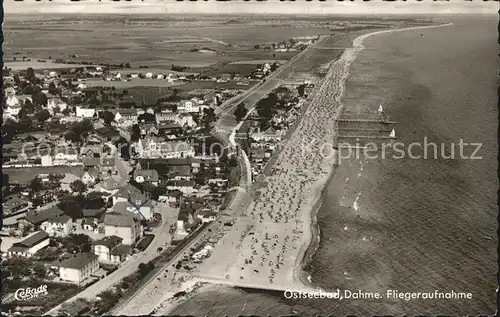 Dahme Ostseebad Fliegeraufnahme mit Strand Kat. Dahme