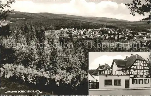 Schlossborn Gasthaus Pension Frankenbach Kat. Glashuetten