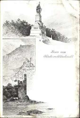 Niederwalddenkmal  Kat. Ruedesheim am Rhein