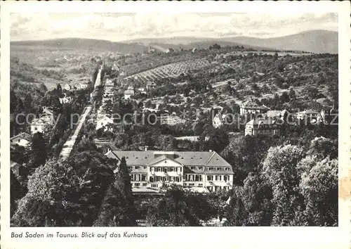 Bad Soden Taunus Fliegeraufnahme Kurhaus Kat. Bad Soden am Taunus