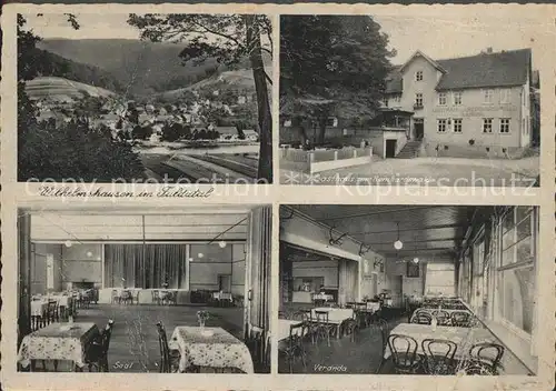 Wilhelmshausen Gasthaus zum Reinhardswald Kat. Fuldatal