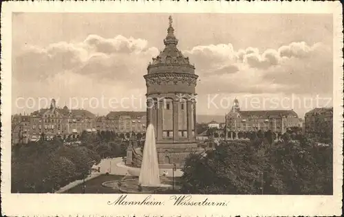 Mannheim Wasserturm Kat. Mannheim