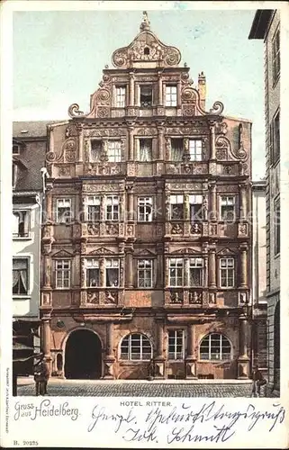 Heidelberg Neckar Hotel Ritter Fassade Kat. Heidelberg