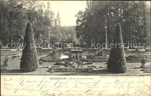 Mannheim Partie im Stadtpark Kat. Mannheim