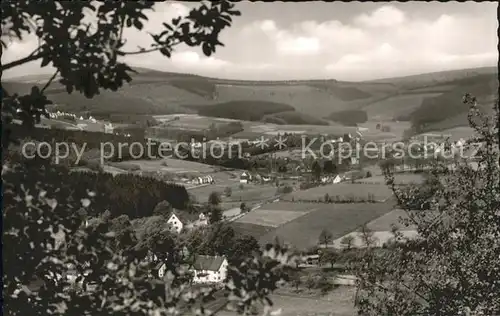 Hilchenbach Siegerland Panorama Luftkurort Kat. Hilchenbach