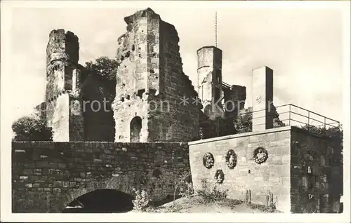 Neckargemuend Ruine Dilsberg Kriegerdenkmal Kat. Neckargemuend