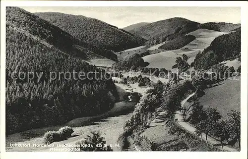 Nordenau Panorama Nesselbachtal Luftkurort Kat. Schmallenberg