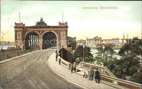 Mannheim Rheinbruecke Kat. Mannheim