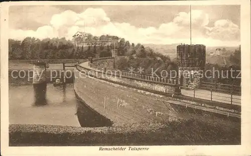 Remscheid Remscheider Talsperre Staumauer Kat. Remscheid