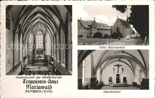 Heimbach Eifel Trappisten Abtei Mariawald Klosterkirche Kapitelsaal Kat. Heimbach