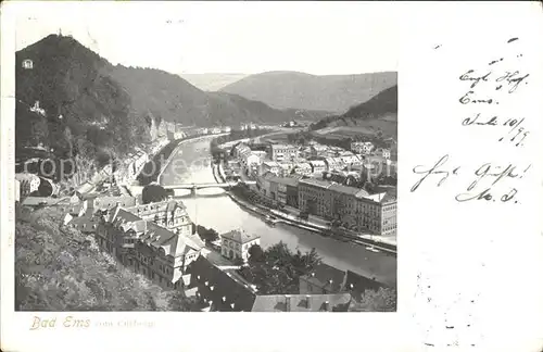 Bad Ems Panorama Blick vom Curberg Kat. Bad Ems