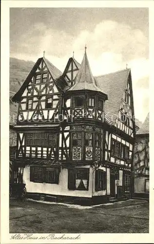 Bacharach Rhein Altes Haus Erker Fachwerkhaus Kat. Bacharach