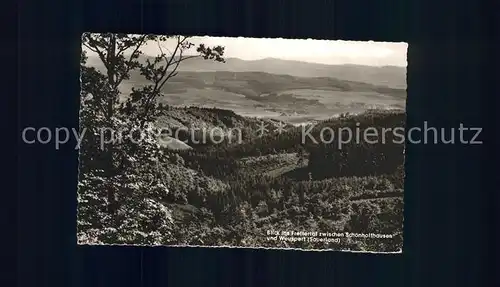 Schoenholthausen Panorama Blick ins Frettertal Kat. Finnentrop