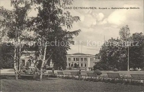 Bad Oeynhausen Kurpark Badeverwaltungsgebaeude Kat. Bad Oeynhausen