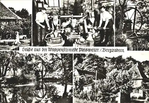 Pleisweiler Oberhofen Wappenschmiede Handwerk Wasserrad Kat. Pleisweiler Oberhofen