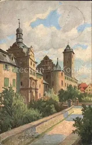 Bad Mergentheim Schloss Kuenstlerkarte Kat. Bad Mergentheim